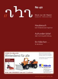 Winterdienst für alle - aha-Magazin