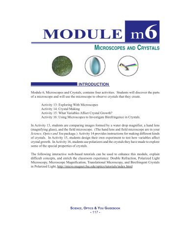 Microscopes and Crystals - National High Magnetic Field Laboratory