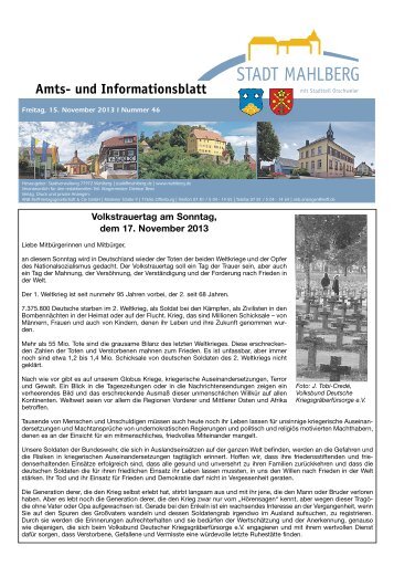 Mahlberger Mitteilungsblatt - Stadt Mahlberg