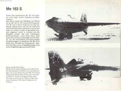 Raketenjäger Messerschmitt Me 163