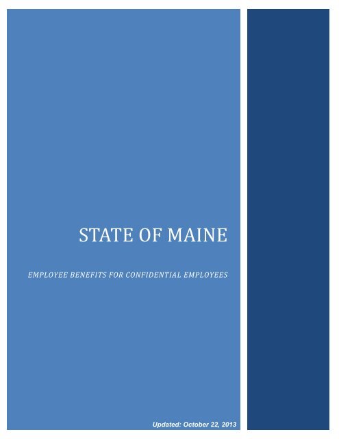 employee benefits for confidential employees - Maine.gov