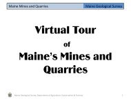Mining and quarrying (PDF 2.8 Mb) - Maine.gov