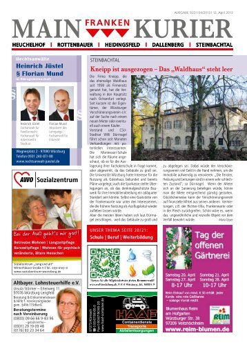 Ausgabe 04/13 - mainfrankenkurier.de