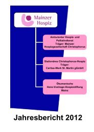 PDF Aktueller Jahresbericht 2012 - Mainzer Hospiz