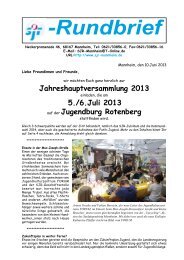 Rundbrief Juni 2013 - Mannheimer Jugend Online