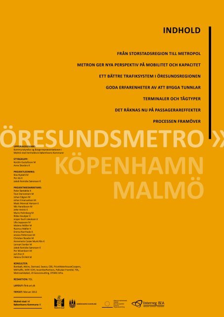 ÖRESUNDSMETRO KÖPENHAMN MALMÖ - Malmö stad