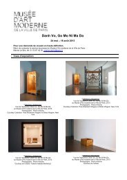 170613 DANH VO Liste des visuels - Musée d'Art Moderne - Ville de ...