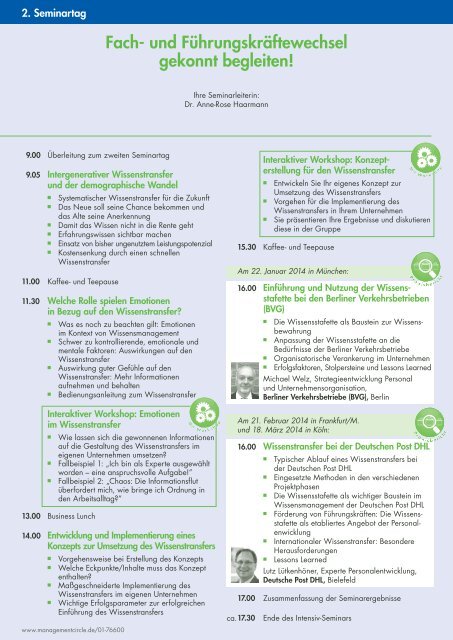 programm downloaden - Management Circle AG