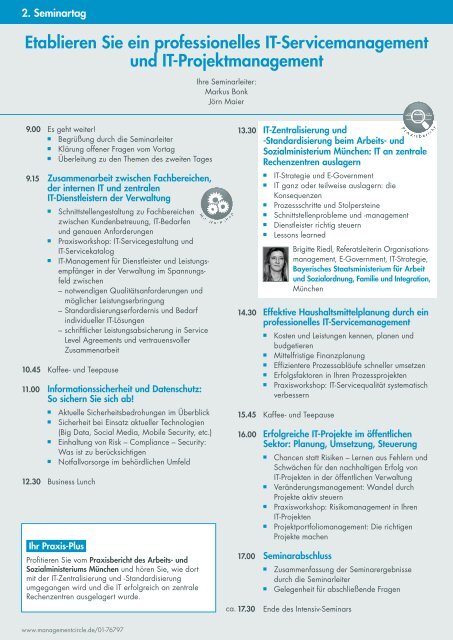 programm downloaden - Management Circle AG