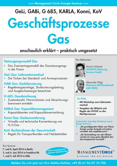 programm downloaden Management Circle AG