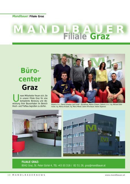 Mandlbauer News 2013 - Mandlbauer Bau GmbH