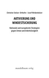 AKTIVIERUNG UND MINDESTSICHERUNG - Mandelbaum Verlag