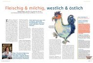 Fleischig & milchig, westlich & östlich