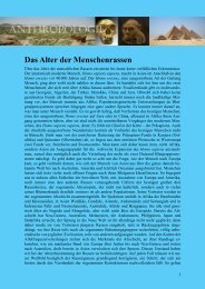 Das Alter der Menschenrassen - von Manfred Hiebl