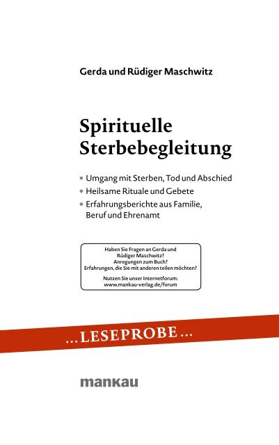 Spirituelle Sterbebegleitung - Mankau Verlag