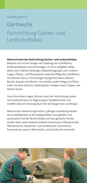 Gartner In Fachrichtung Garten Und Stadt Mannheim