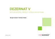 Präsentation Dez. V - Stadt Mannheim