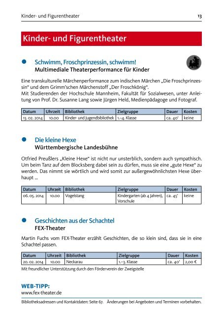 stadtbibliothekplus für Grundschulen - Stadt Mannheim