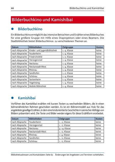 stadtbibliothekplus für Grundschulen - Stadt Mannheim