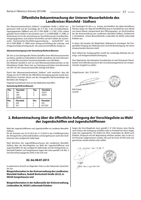 Land unter in Friedeburg - Landkreis Mansfeld-Südharz