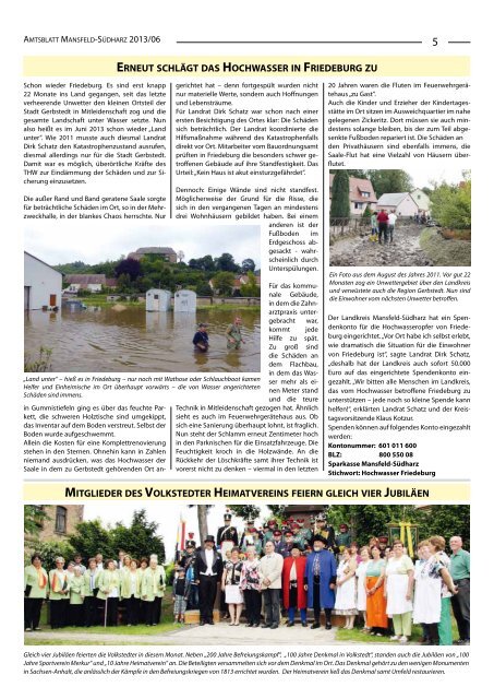 Land unter in Friedeburg - Landkreis Mansfeld-Südharz