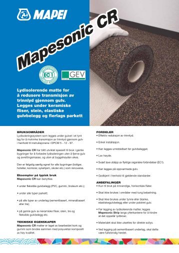 Mapesonic CR - Mapei