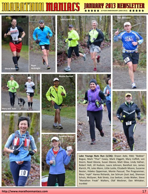 January 2013 - Marathon Maniacs