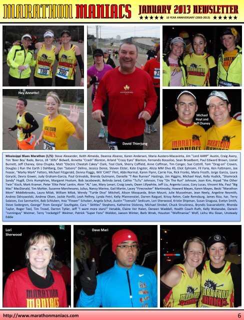 January 2013 - Marathon Maniacs