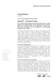 Pressemitteilung 30 Jahre MarchÃ©.pdf - MarchÃ© Restaurants