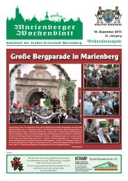 Große Bergparade in Marienberg - Bergstadt Marienberg