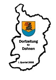 Dorfzeitung Dorfzeitung Dahnen - Ortsgemeinde Dahnen