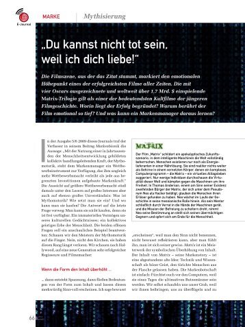 „Du kannst nicht tot sein, weil ich dich liebe!“ (PDF) 1/2013 - marke41