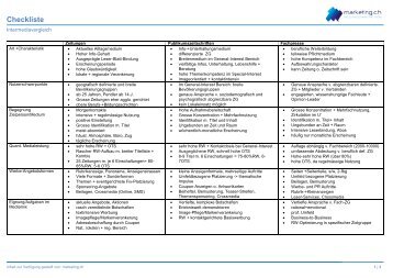 Intermediavergleich - Marketing.ch