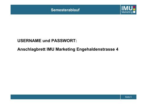 IMU - Marketing - UniversitÃ¤t Bern