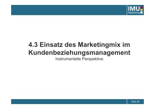 IMU - Marketing - UniversitÃ¤t Bern