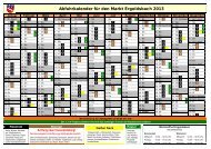 Abfuhrkalender für den Markt Ergoldsbach 2013