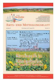 Mitteilungsblatt vom 29.08.2013 - Markt Bechhofen
