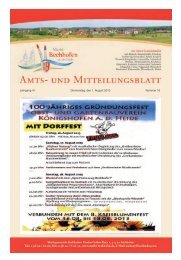 Mitteilungsblatt vom 01.08.2013 - Markt Bechhofen