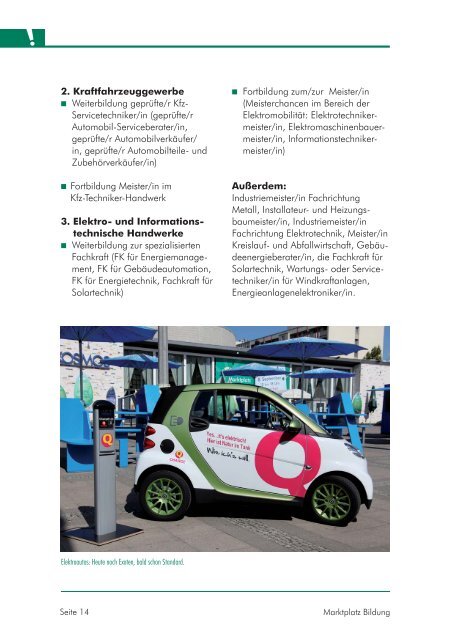 Ausgabe MÃ¤rz 2013 "Ladestation Weiterbildung" - Marktplatz Bildung