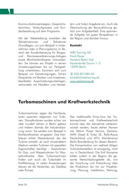 Ausgabe MÃ¤rz 2013 "Ladestation Weiterbildung" - Marktplatz Bildung