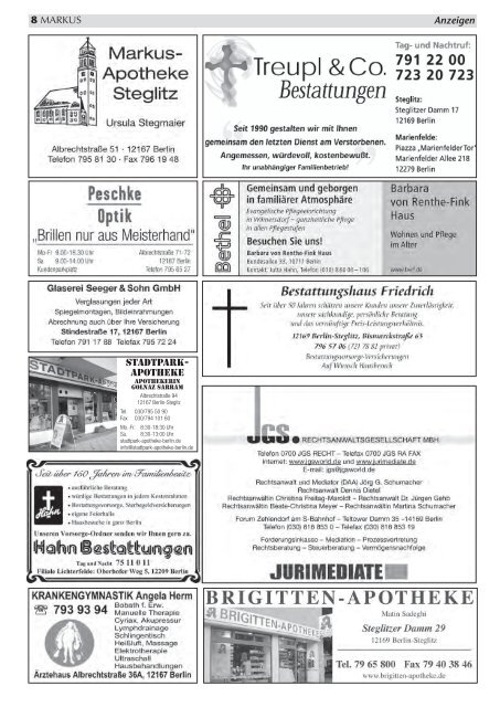 Zeitung_Oktober-November 2013.indd - Evangelischen Markus ...