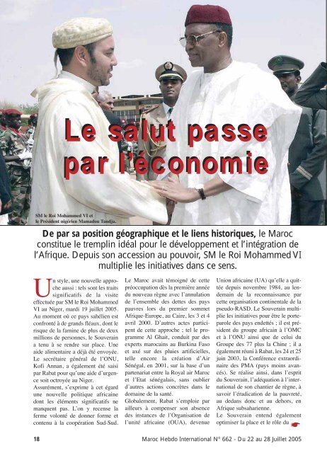 maquette fini 2 - Maroc Hebdo International