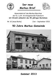 Gemeindebrief 06-09-13 Internetversion - Markusgemeinde ...