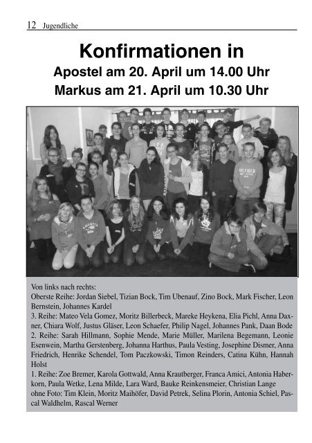 Ausstellung Markuskirche 10.02. und 13.02.-03.03.2013