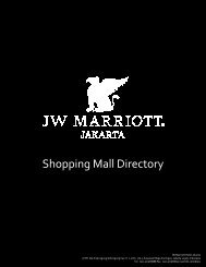 Shopping Mall Directory - Marriott