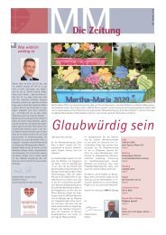 Aktuelle Ausgabe als PDF (1,9 MB) - Martha-Maria