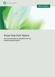Know-how from Nature - Martin Bauer Group