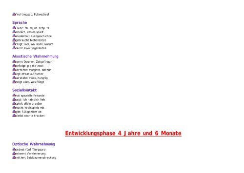 Entwicklungsphasen Hinweise - Martinus-Schule