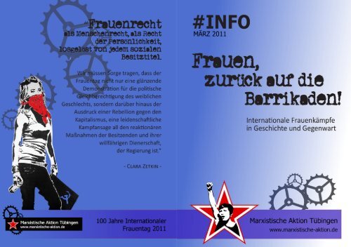 Frauen zurück auf die Barrikaden - Marxistische Aktion Tübingen