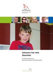 Inklusion hat viele Gesichter - Ministerium für Arbeit, Soziales ...